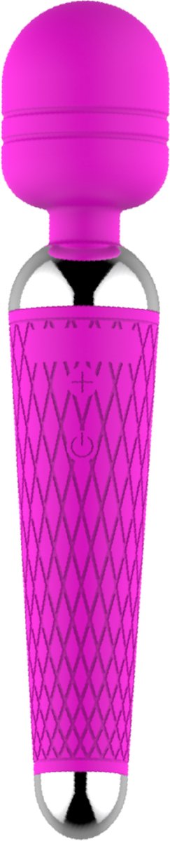 Goedkoopste Cupitoys® Wand vibrator met reliëf - 20cm - Lichtpaars - 16 standen - Vibrators voor vrouwen en mannen - Sex toys voor vrouwen en mannen