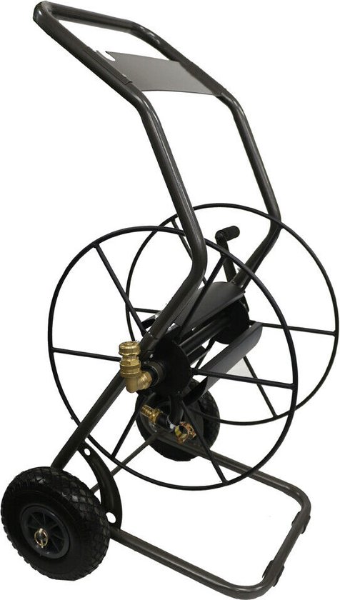 Sirocco, Dévidoir avec revêtement en poudre Raccordement 3/4" à environ 85 m de tuyau 3/4"