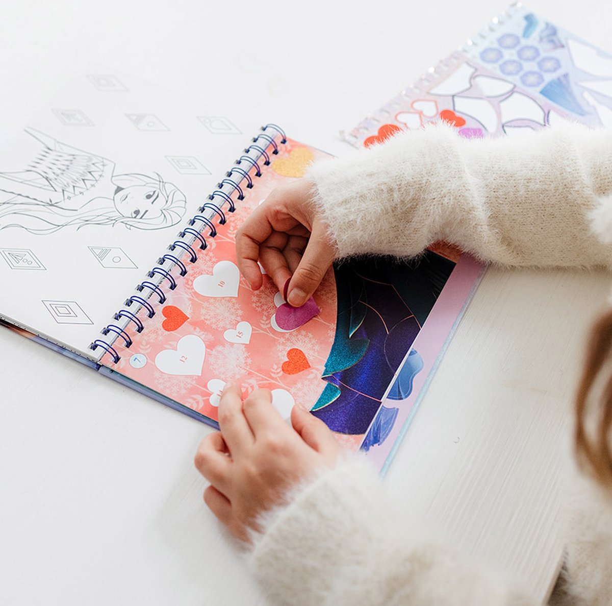 Disney Frozen Totum vakantie doeboek sticker puzzelboek - stickeren op nummer en kleurboekje - sticker by number educatief speelgoed knutselen 25-delig — afbeelding 5