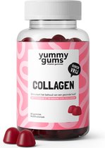 Yummygums Collagen - gezonde huid - marine collageen - vitamine C - suikervrij - geen poeder - multi fruit smaak - 60 gummies