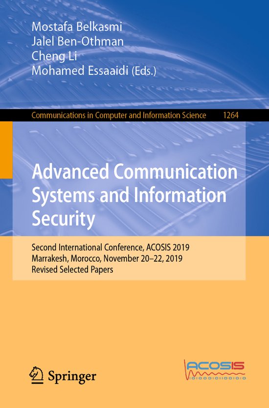 Advanced Comm System Advanced Communication Systems and Information Security | 9783030611422 ...