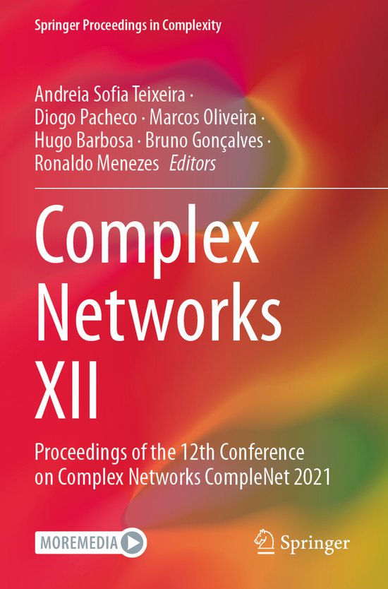Springer Proceedings in Complexity- Complex Networks XII - cover