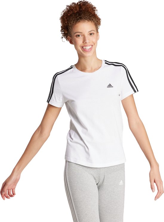 Adidas Sportswear Essentials Slim 3-Stripes T-shirt - Dames