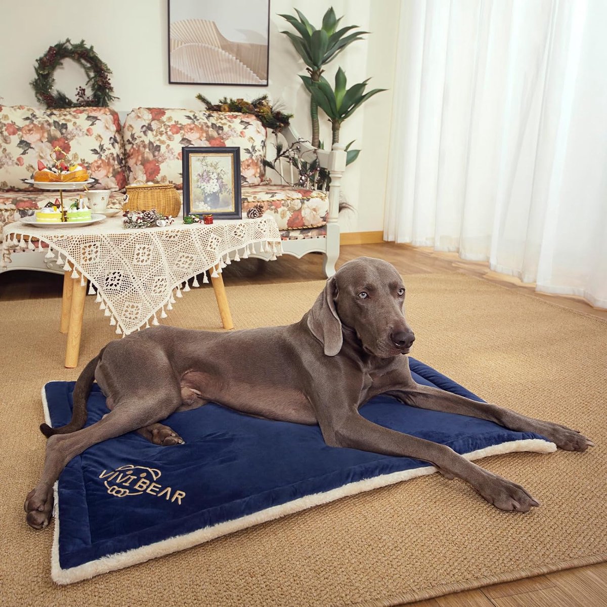 Kerbl Pet Hondenbed/hondenkussen voor kofferbak, gewatteerd ligoppervlak wasbaar, bescherming tegen vuil en krassen, met bumperbescherming, zwart/grijs, 95 x 75 x 18 cm