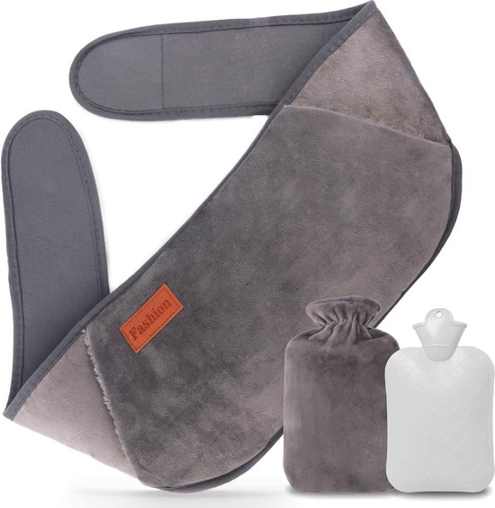 MARBEAUX Warmwaterkruik Set van 2 Stuks Kruik met Zachte Hoes Beige en Roze M... | Leen Bakker