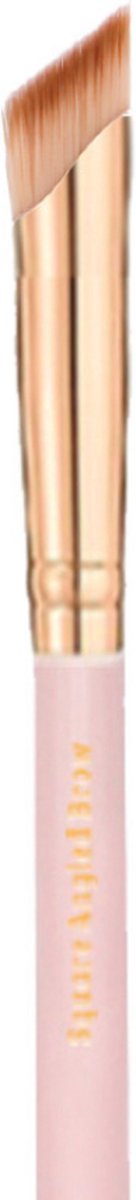 Boozyshop Soft Pink & Gold Straight Angled Brow & Liner Brush