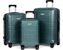 TAN.TOMI Kofferset - 41L Handbagage + 65L + 95L Ruimbagage - Cijferslot - Slot Reiskoffer met Wielen - Lichtgewicht, Duurzaam en Ruim - Perfect voor Vliegreizen