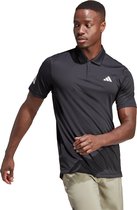 adidas Performance Club 3-Stripes Tennis Poloshirt - Heren - Zwart- L