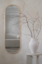 Nordic Style® Passpiegel 125x40cm | Zacht Goud | Scandinavische Spiegels | Pas spiegel | Staande spiegel | Kleedkamer spiegel