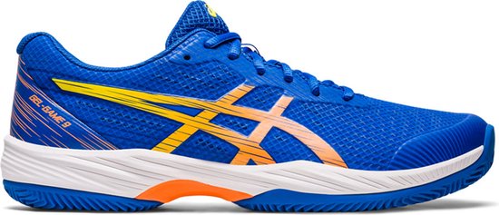 Asics Tennisschoen Gel Game 9 Clay / OC Heren Blauw Oranje