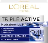 L’Oréal Paris Triple Active Nachtcrème - 50 ml - Hydraterend