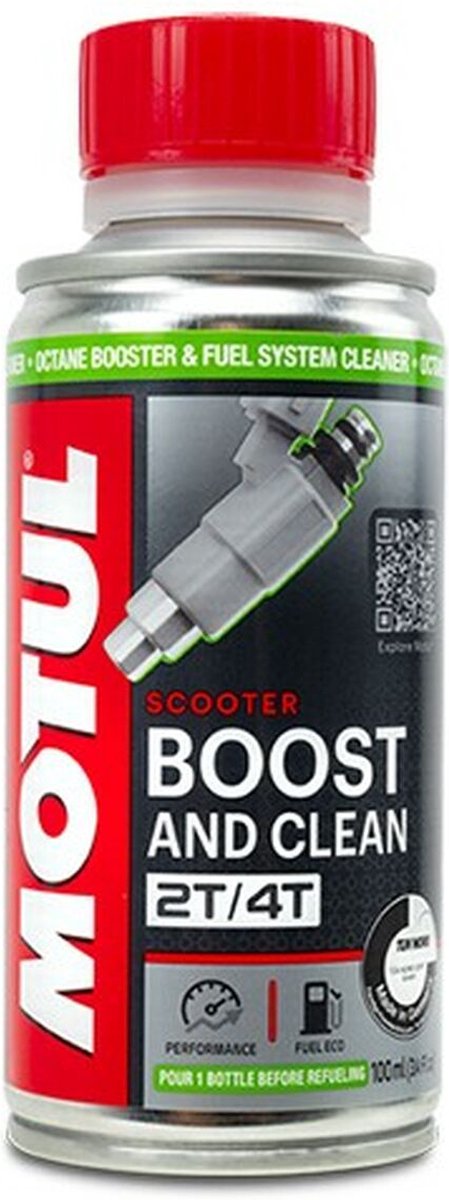 Motul Boost And Clean Scooter Fuel System Cleaner - 100Ml