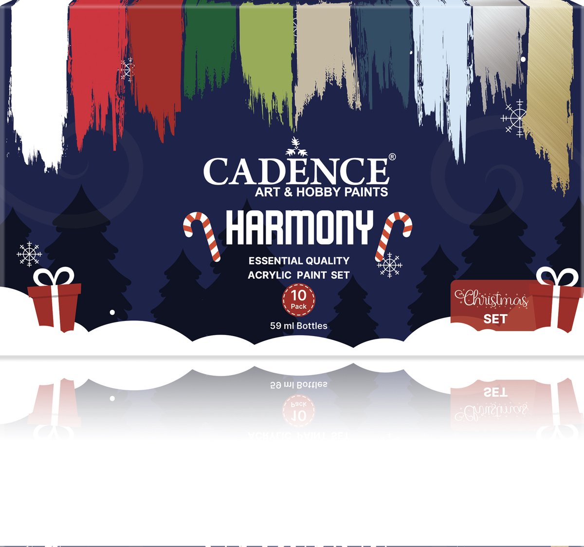 Cadence Harmony Acrylverf Set 10x59 ml Kerst
