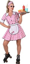 Magic By Freddy's - Costume de serveuses et de femmes de chambre - Serveuse de dîner Daisy des années 1950 - Femme - Rose - Grand - Déguisements - Déguisements