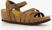 Hush Puppies suede sandalen met sleehak taupe - Bruin - Echt leer - Maat 39