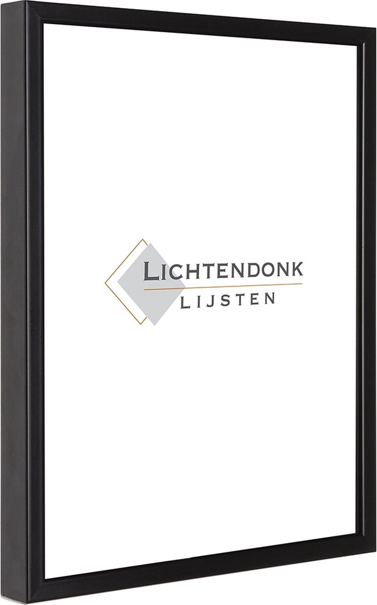 Lichtendonk Aluminium Wissellijst 30 x 45 Zwart - Helder Glas - Salerno