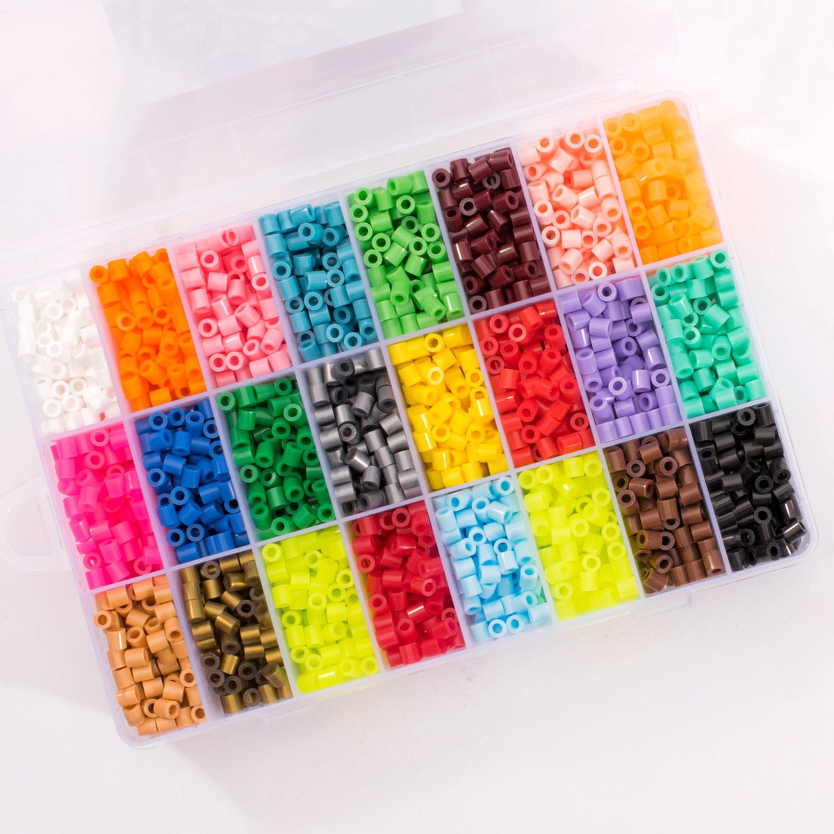 Vaessen Creative Strijkkralen Set - Assortiment - 24 kleuren - 5000 stuks — afbeelding 2
