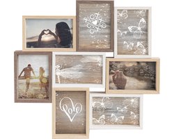 Nielsen Fotolijst Collage 8 Foto's - 10x15cm - Meerkleurig - Hout
