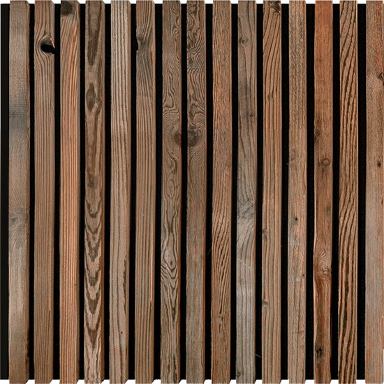 Woodschpanel Brushed Wood 60 | Akupanel van gerecycled geborsteld ECHT hout en vilt | NL hout en in NL geproduceerd | Geluidsdempend | Muurdecoratie | Wanddecoratie