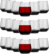 Verres à eau Glasmark - 18x - Collection Midnight - 310 ml - verre - verres à boire