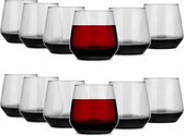 Verres à eau Glasmark - 12x - Collection Midnight - 310 ml - verre - verres à boire