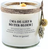DIY pakket - Geurkaars met bloemen - madelief & boterbloem - 8cm
