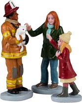 Lemax - Fireman To The Rescue - Set van 3