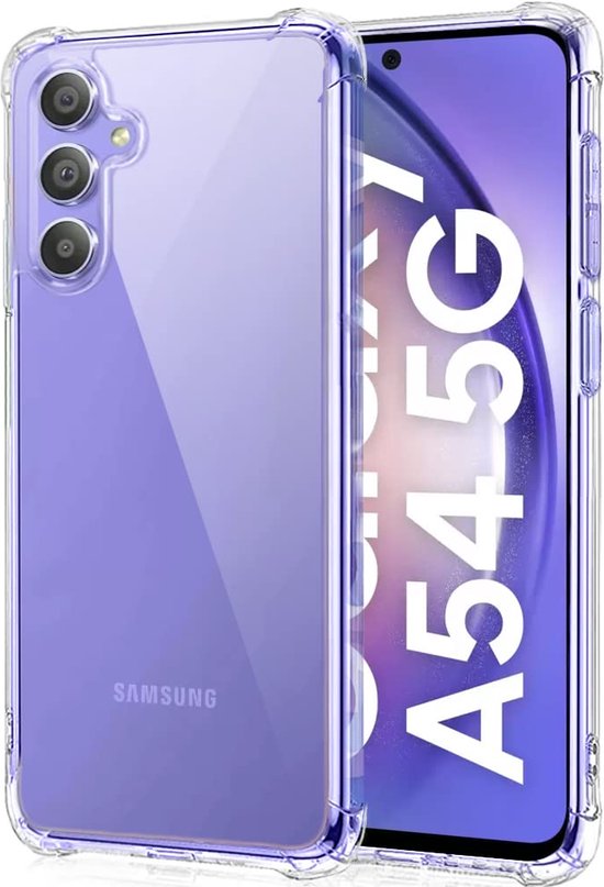 Coque antichoc – Coque arrière Crystal pour : Samsung Galaxy A54 5G | Bumper arrière transparent en PC et TPU