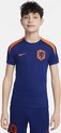 Nike Nederland 24/25 Strike Dri-FIT Knit Voetbaltop Kids Deep Royal Blue Maat 128/140