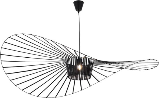 Lampe design - Medium- Groot - Lampe Vertigo - Lampe suspendue - Lampe chapeau - Lampe chapeau - Lampe Design - Zwart - 100 cm - Taveo