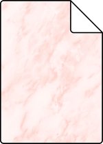 Proefstaal ESTAhome behangpapier marmer zacht roze - 139194 - 26,5 x 21 cm