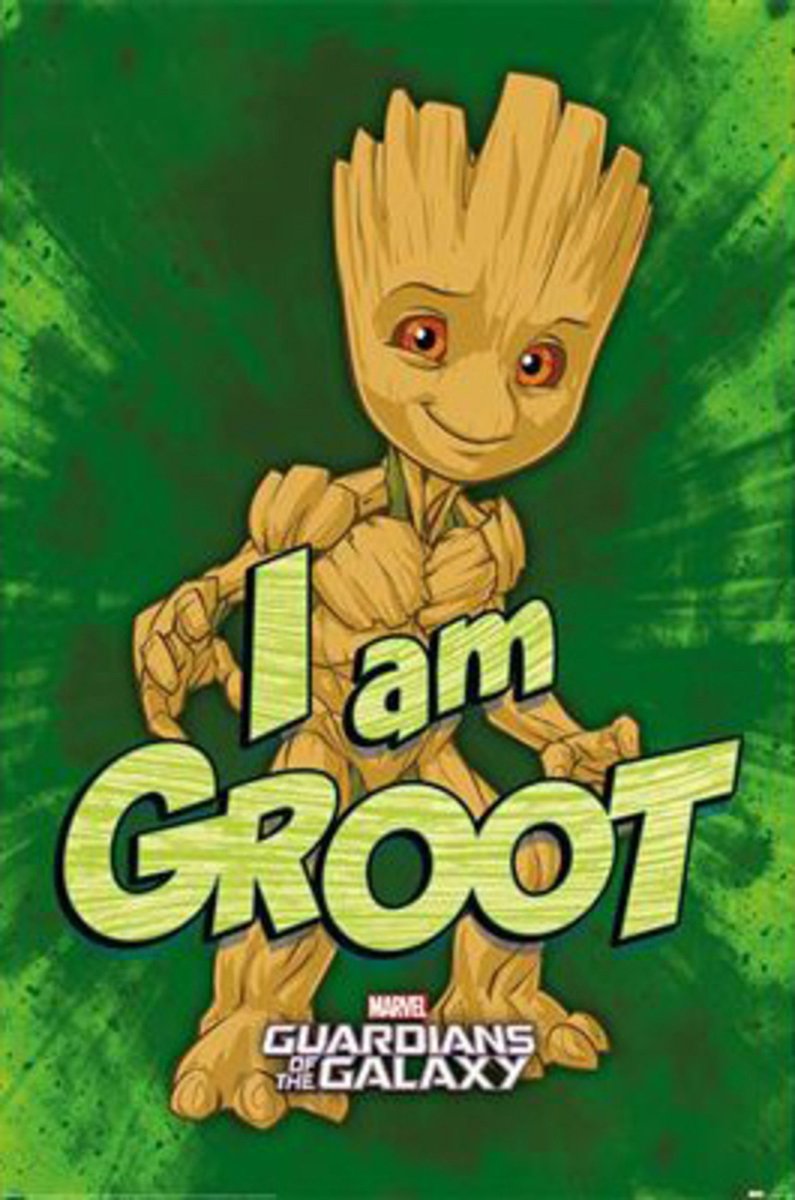 Pyramid International Marvel Poster Pack Guardians of the Galaxy I am Groot 61 x 91 cm (4) Poster & Wallscrolls