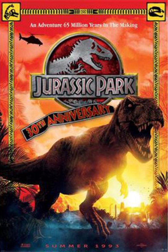 Hole in the Wall Jurassic Park Maxi Poster-30th Anniversary (Diversen) Nieuw