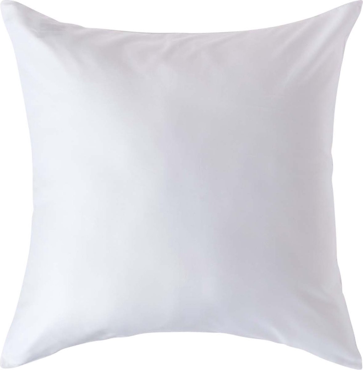 Homescapes Biologisch Kussensloop 60x60 cm – Wit – 100% Egyptisch Katoen Satijn – Draaddichtheid 400