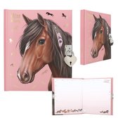 Paarden dagboek Miss Melody met sleutel slotje en 2 sticker vellen