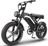 NinRyde V20 PRO - Fatbike - Vélo électrique - 250W - 15Ah - Modèle avec freins hydrauliques - Avec repose-pieds - Porte-bagages - Incl. Verrouillage d'alarme