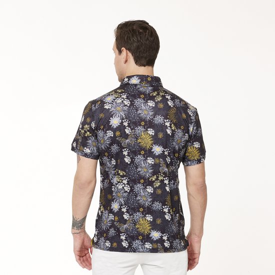 Func Factory mannen Polo flower print maat XXL van Func Factory — afbeelding 2