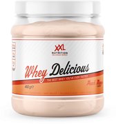 XXL Nutrition - Whey Delicious - Perzik Mango - Wei Eiwitpoeder met BCAA & Glutamine, Proteïne poeder, Eiwit shake, Whey Protein - 450 gram