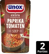 Unox Extra Rijkgevuld Soep In Zak - Paprika Tomaten - met extra linzen en kidneybonen - 5 x 570 ml