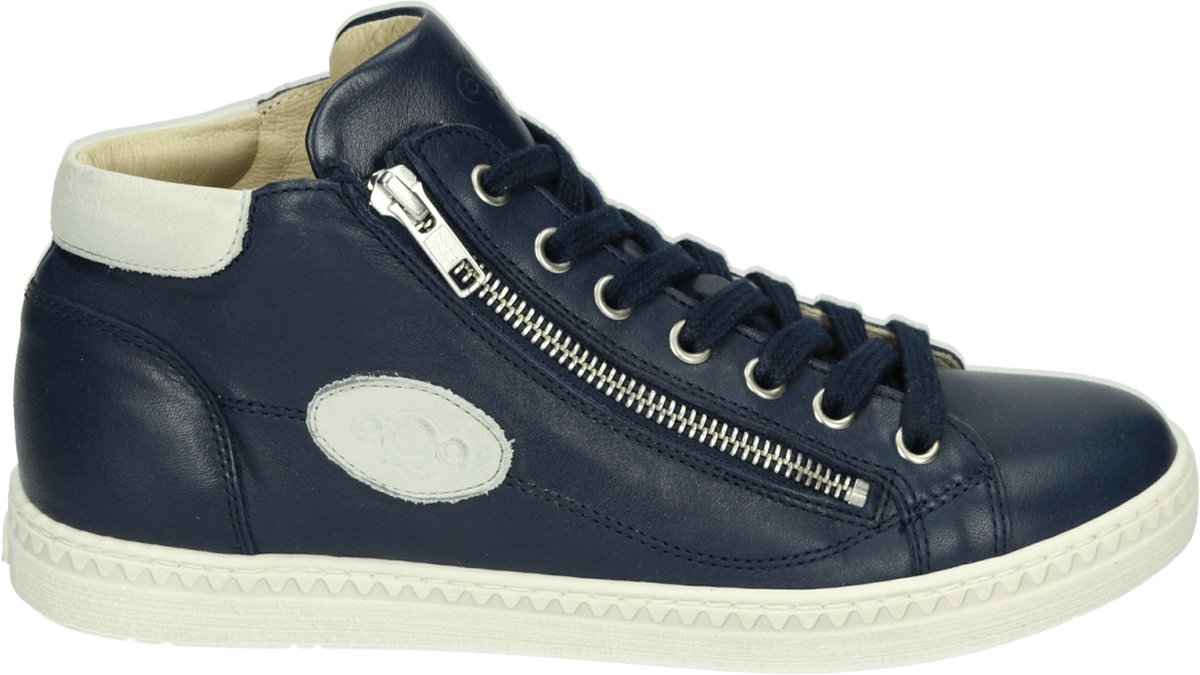 aqa shoes - A8512 - Hoge sneakersVeterlaarzenDames veterschoenenDames sneakersHalf-hoge schoenen - Kleur: Blauw - Maat: 37