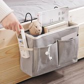 1 stuk haak bed organizer, bed opknoping opbergorganizer, nachtkastje opbergzak, voor thuis, kantoor, school slaapzaal slaapkamer, kan ipad, tijdschriften, afstandsbediening, boeken, mobiele telefoons opslaan