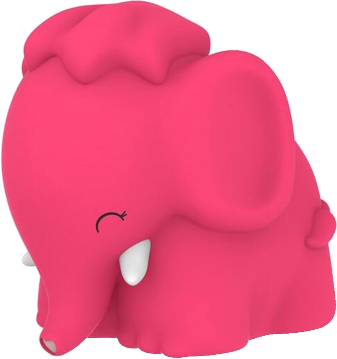 Dhink-Nachtlampje Elephant in zacht knuffel-siliconen materiaal