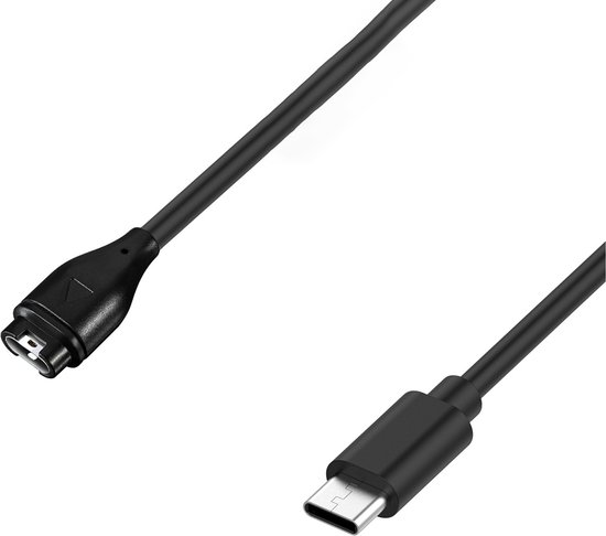 By Qubix Geschikt voor Garmin Watch Oplader - Oplaadkabel - USB-C aansluiting -1meter - Geschikt voor Venu /3/3s/2/2s/Sq 2/2 Plus/ Vivoactive 5/4/4s/3/ Vivomove 3/3s/HR/Luxe/Style/Sport/Trend/ Forerunner 45/55 /158/245/255/265/645/745/935/945/955/965