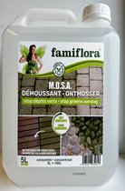 Famiflora MOSA ontmosser & groene aanslagreiniger 5 liter - Reinigt alle oppervlakten - Makkelijk te gebruiken - Kleurloos
