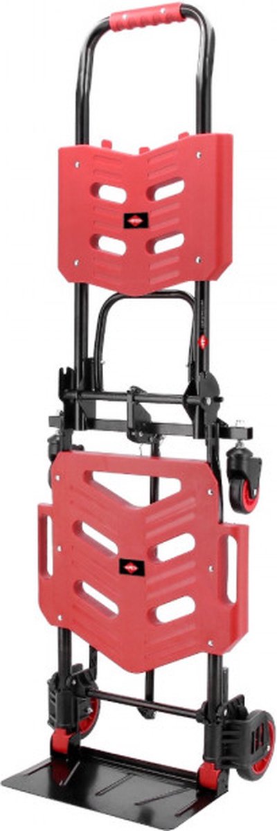 Airpress opvouwbare 2 in 1 steekwagen transportkar 4 wielen