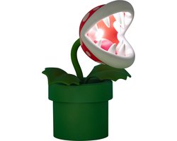 Super Mario Piranha Plant Lamp – Officieel Gelicentieerde LED‑Bureaulamp met Flexibele Kop, 33 cm Hoog, USB‑Voeding- Paladone