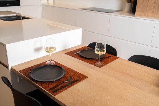 ZICZAC - Set de table ARBIN - SET/6 - Rectangle - 33x45 cm - Marron