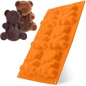 Koekjesvorm Silicone Teddyberen SILLINIE 31x18 cm - Bakvorm voor Koekjes