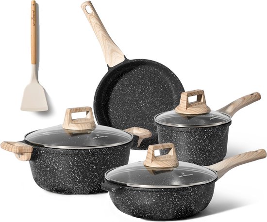 MSR Pannenset keramische coating, 3-delig kookpannenset Grijs