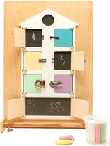 Lock Doors board - XL - Leea's Tower accessoire - montessori sloten bord - cognitieve ontwikkeling - spelen en leren